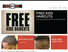 Tablet Screenshot of 3jsbarbershop.com